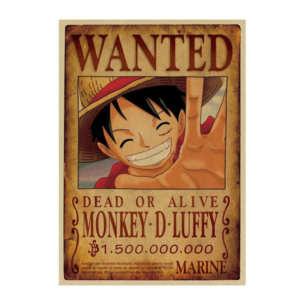luffy bounty poster 1.5 Billion