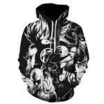 anime characters hoodie