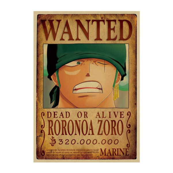 zoro wanted poster