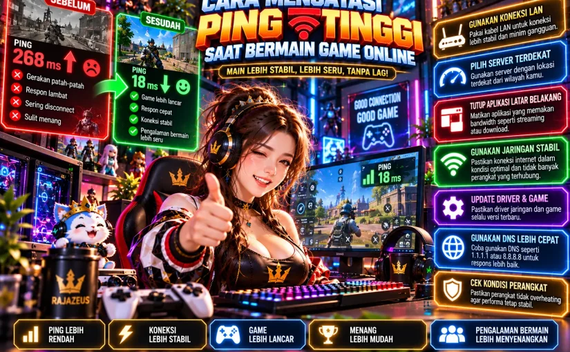 Cara Mengatasi Ping Tinggi Saat Bermain Game Online